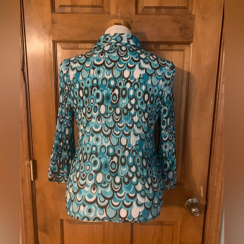 Teal and brown circles - Picture 2 of 3